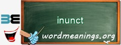 WordMeaning blackboard for inunct